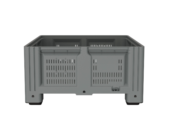 Большой контейнер 1130x1130x580 мм iBOX c перфорированными стенками и дном, на ножках