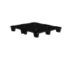 Пластиковый паллет 1200x1000x135 мм перфорированный на ножках с бортиком