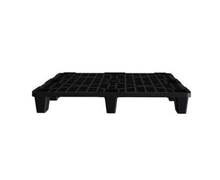 Пластиковый паллет 1200x1000x135 мм перфорированный на ножках с бортиком